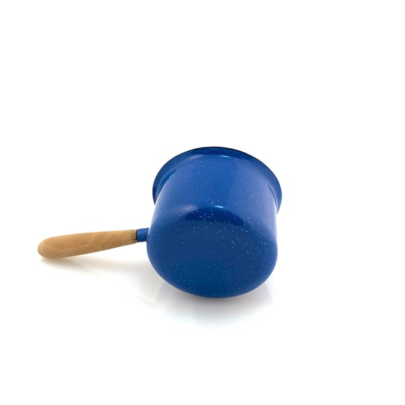 Midcentury Blue pewter pot. - Picture 6 of 7